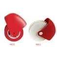 thumbnail image 2 of Ounissouiy Galleta Tarta Pizza Pastelería Entramado Rodillo Cortador Craft Cocina Tool Herramientas y accesorios para hornear Blanco rojo patrón de cáñamo, 2 of 6