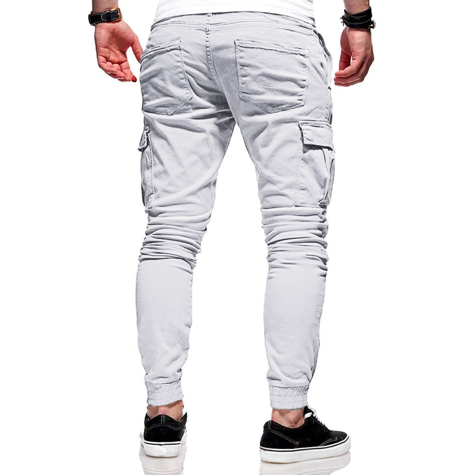 HSMQHJWE Mens Cargo Jeans Denim Cargo Pants For Men Tooling