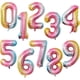 thumbnail image 1 of Globos de aluminio con números para niños y adultos, globo de helio con figuras de Números de Oro rosa y plata, decoración de cumpleaños y boda, suministros para fiestas, 32/40 pulgadas, 1 of 4