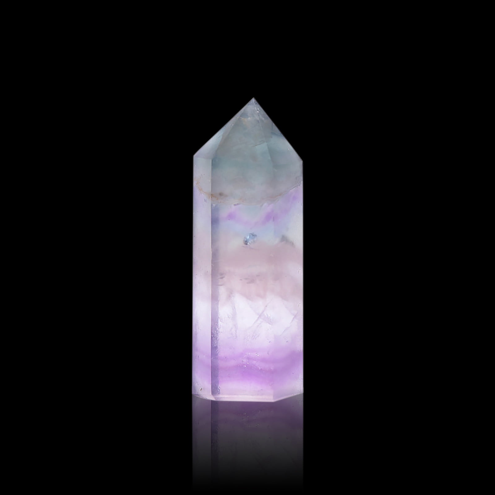 1 16 Amethyst Purple Pyramid Shaped Gemstone Worry Healing 8 12 6 4 