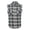 Dark Green, variant on Men's Casual Flannel Plaid Shirt Sleeveless Cotton Plus Size Vest GREEN and White XL