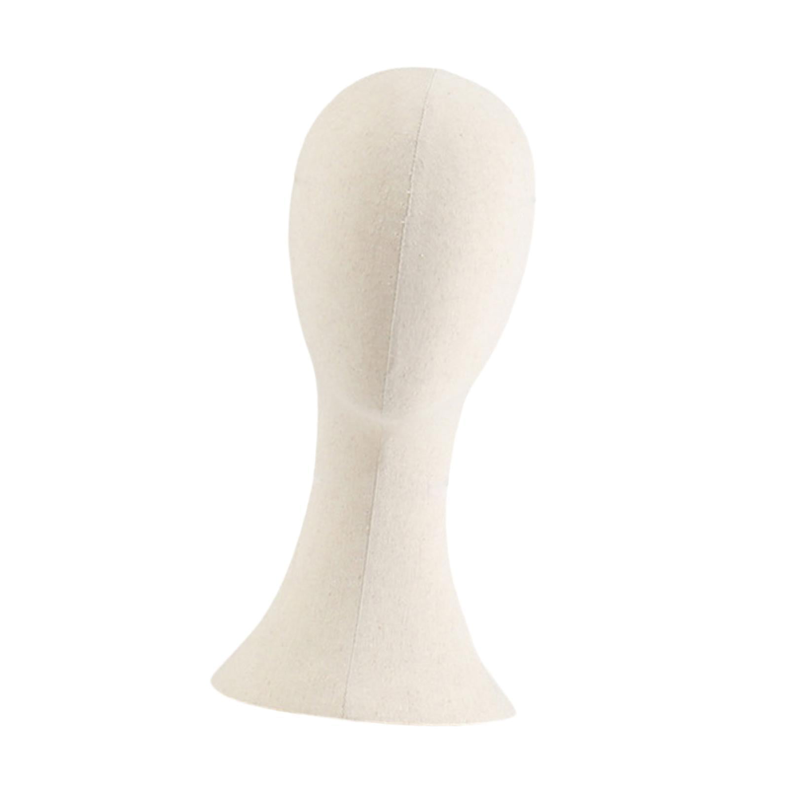 Dualoai Hat Head Display Manikin Head Portable Professional Display Hair Accessories short neck