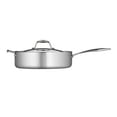 thumbnail image 2 of Tramontina Covered Deep Saute Pan Stainless Steel Tri-Ply Clad 6 Qt, 80116/073DS, 2 of 4