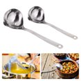 thumbnail image 3 of 2pcs Oil Filter Scoop Stainless Steel Filtering Spoon Oil Separator Scoop for Home, 3 of 9
