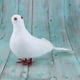 thumbnail image 2 of Falsas Plumas Artificiales De Espuma , Blanco, Palomas De Pie De Cola Pájaros artesanales con plumas, 2 of 8