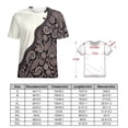 thumbnail image 2 of Paisley T-Shirt O Neck Oversize T-Shirts Short Sleeve Classic Tees Women Summer Graphic Tops, 2 of 5