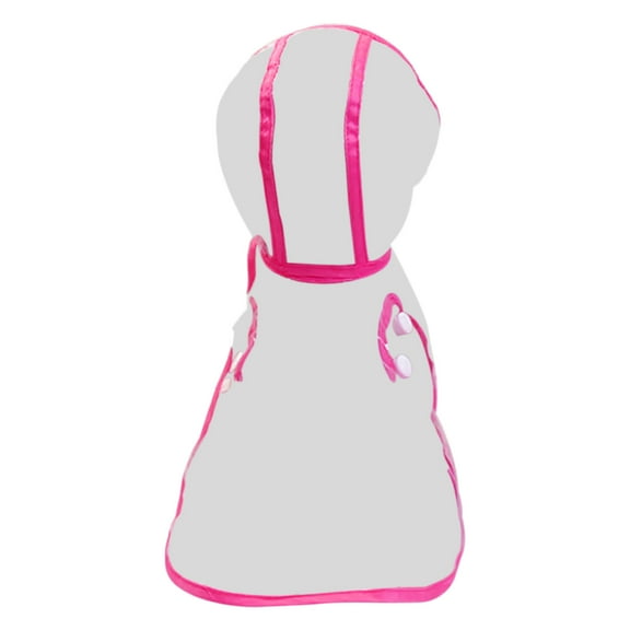Tainini Pet Dog Raincoat Clear Pet Waterproof Clothes Hooded Rain Jacket Rainwear for Cat,Dog-M