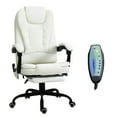 thumbnail image 3 of Vinsetto 7-Point Vibrating Massage Office Chair with High Back White, 3 of 10
