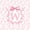 Pink W, variant on Feelyou Rose A Initial Twin Sheet Sets for Girls Kids, Reteo Princess Bow Bedding, Pink White, 3-Piece