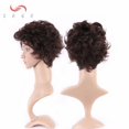 thumbnail image 3 of SEGO Long Curly Synthetic Hair Wig with Bangs Short Fluffy Wigs Full Head Heat Resistance Hair Wig for Women, 3 of 5