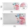 thumbnail image 3 of Flamingo and Butterfly Desk Mats Large Mouse Pad Long Keyboard Computer Rubber Base Non-Slip Mats Accessories Decor for Office Home 16.5"x35.4", 3 of 9