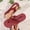 Wine, variant on PiGOGI Women's Flip Flops Thick Sole Non-Slip Comfortable Beach Slippers Lightweight Summer Casual Yellow 9.5