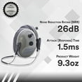 thumbnail image 5 of Pro Ears Pro Tac Plus Gold Ear Muffs, Military Grade Electronic Hearing Protection & Amplification, NRR 26, DLSC compression, shooting, hunting, various uses, up to 250 hours battery life, Made in USA, 5 of 5