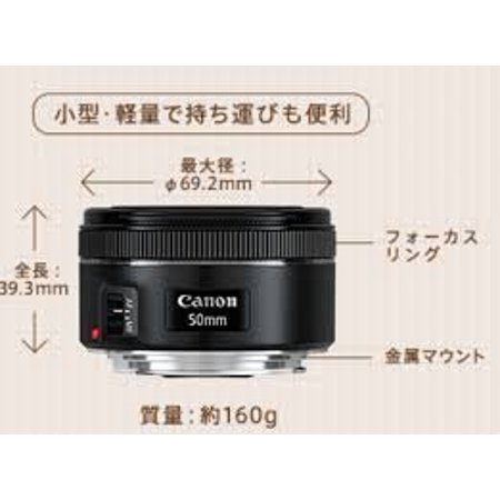 【中古】Canon EF 50mm F1.8 STM (Canon EFマウント)【新宿2】保証期間１ヶ月【ランクB】