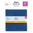 thumbnail image 3 of Mainstays Basic Value Microfiber Bed Sheet Set, Royal Blue, Full, 4 Piece, 3 of 7