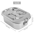 thumbnail image 4 of Stainless Steel Lunch Box Metal Bento Box Snack Food Container Outdoor Storage Box Lunch Box For Ki Hy, 4 of 5