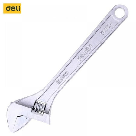 

Deli Professional Active Wrench 6 / 8 / 10 /12 Inch Wrenches Anti-corrosion Spanner High Torque with Teeth Precision Scale Excellent Quality Alloy Steel Forged for Fixing Nuts Bolts Plumbing Tools
