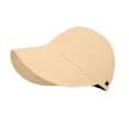 thumbnail image 2 of HONHUZH Summer Hats Womens Ponytail Sun Hat UPF 50 Wide Brim Foldable Summer Beach Hat, 2 of 6