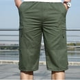 thumbnail image 4 of Fesfesfes Mens Shorts Fashion Zipper Outdoors Shorts with Pocket Casual Shorts Sports Overalls Casual Pants Under 10$, 4 of 7