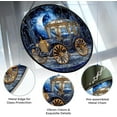 thumbnail image 2 of Mystic Royal Carriage Car Stained Glass Suncatcher 4 Season Colorful Window Wall Ornament Hand-Painted Glass Panel Decor Gift for Women Christmas Thanksgiving Gift, 2 of 5