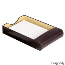 Goodhope Bellino Black/Brown Leather Desktop Paper Tray Brown