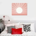 thumbnail image 4 of GOSMITH Boho Framed Wall Art,Boho Sunshine Sun Pink Framed Canvas Wall Art Decor Boho Sun Sunshine Sunset Pink Dorm Bathroom Office Home Painting Artwork Wall Art Decor Decoration (Pink), 4 of 4