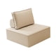 thumbnail image 4 of Sofá seccional modular, sofá futón cuadrado, sofá individual tapizado, sofá reclinable para dormitorio, sala de estar, tienda de ropa Beige, 4 of 8