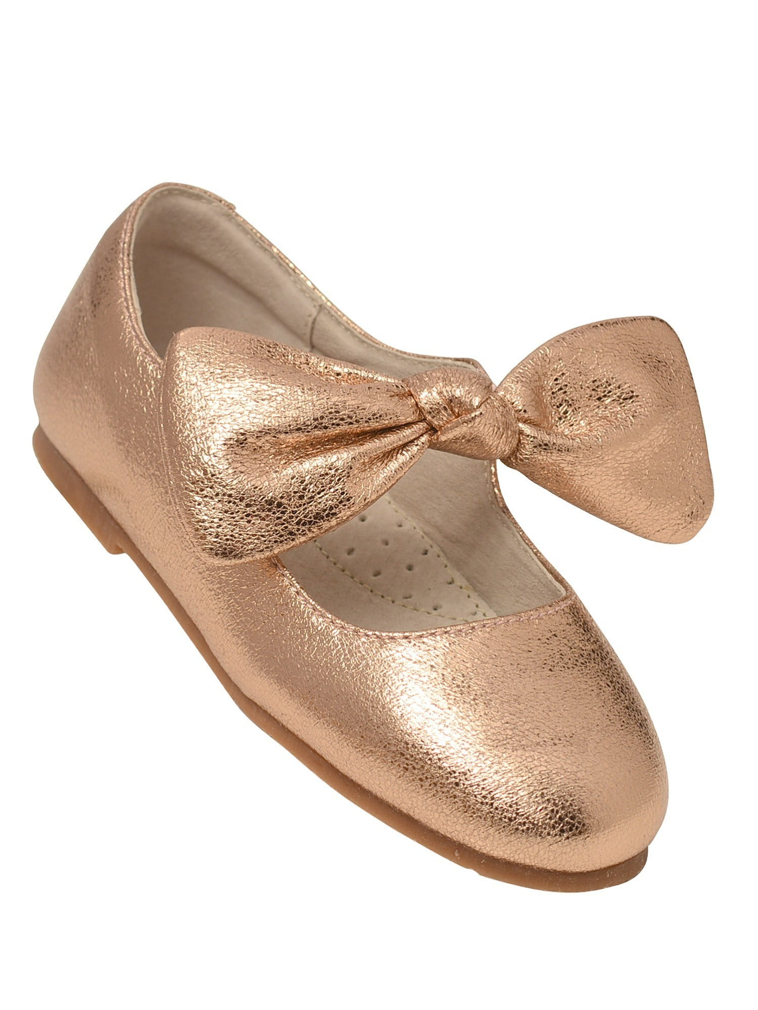 little girls rose gold shoes