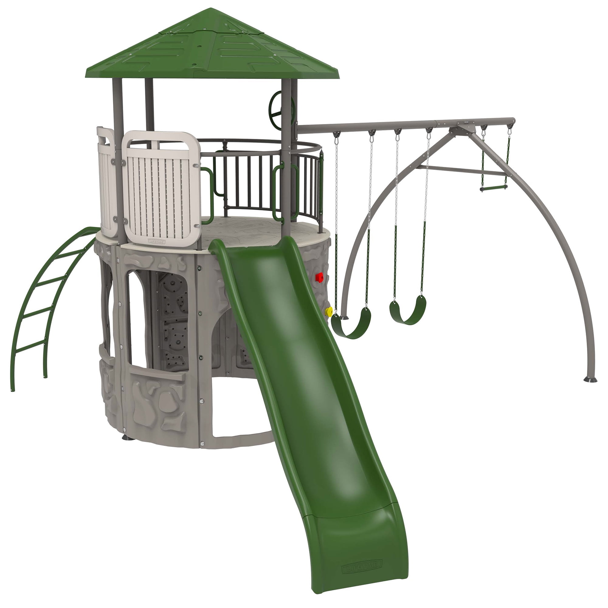 Lifetime Adventure Tower Swing Set (Earthtone), 290633 ...