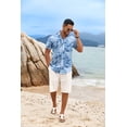 thumbnail image 3 of COOFANDY Men Summer Beach Shirts Hawaiian Shirt for Men Short Sleeve Cruise Must Haves Outfits, 3 of 9