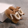 thumbnail image 5 of Otqutp Little Boys Shoes Fashion Big Kids Winter Water Proof Flat Keep Warm Snow Boots Comfortable Shoes Lightweight Shoes for 2-11 Years(Brown,6-7 Years), 5 of 8
