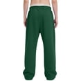 thumbnail image 4 of Domuza Baggy Sweatpants Men Wide Leg Sweatpants Relaxed Fit Straight Leg Sweat Pants with Pockets Y2k Athletic Gym Pants Dark Green M, 4 of 4