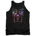 thumbnail image 1 of Power Rangers Team Of Rangers Adult Tank Top Black, 1 of 1