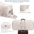 thumbnail image 4 of Bolsa de viaje Urtala 120L para hombre y mujer, color beige, 4 of 8