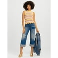 thumbnail image 2 of Jessica Simpson Women's and Women’s Plus Zinnia Boyfriend Jeans, 25" Inseam, Sizes 2-24, 2 of 6