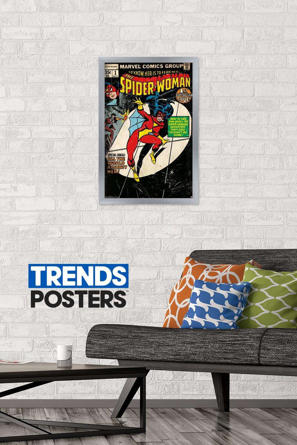 Marvel Comics - Spider-Woman - Cover #1 Wall Poster, 14.725" x 22.375", Framed