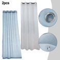thumbnail image 3 of 2 Pieces Outdoor Curtains with Removable Loops Privacy for Patio Door Gazebo, 3 of 5