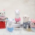 thumbnail image 4 of 6 Pieces Mini Llama Plush Stuffed Animal Toys Alpaca Animal Stuffed Toys 5 Inches Plush Dolls Cute Llama Keychain for Christmas Tree Decoration Bag Fillers Birthday Wedding Baby Shower Party Favors, 4 of 6