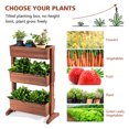 thumbnail image 3 of Spaco 3-Tier Raised Garden Bed with Detachable Ladder and Adjustable Shelf, Flower Pot Stand for Planter Corner Garden Balcony Patio, 3 of 8