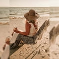 thumbnail image 6 of Women Floppy Sun Hat Summer Wide Brim Beach Cap Packable Cotton Straw Hat for Travel, 6 of 6