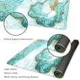 thumbnail image 2 of XXL Extended Gaming Mouse Pad - Teal Turquoise Marble Large Keyboard Mat, Non-Slip Rubber Base, Stitched Edges, Perfect for Work, Game, Office, Home, 35.1x15.7 Inch, 2 of 6