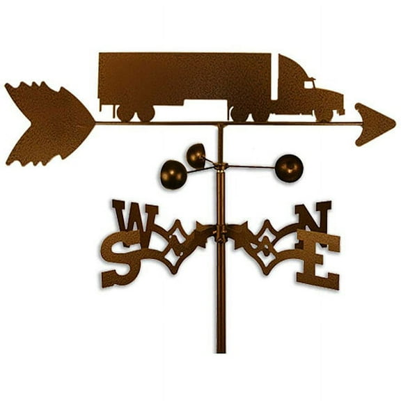 Inc Handmade Semi Truck Weathervane