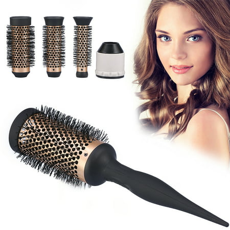 EECOO 4 Sizes Fashion Beauty Salon Hairdressing Ceramic Ionic Round Curly Hair Comb Dressing Brush,Ionic Hair Brush,Round Hair
