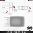 thumbnail image 4 of Cubo de Basura Extraíble Rev-A-Shelf RV-12KD-18C S 33L Negro, 4 of 9