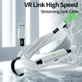 thumbnail image 3 of 16 Ft VR Link Cable for Oculus Quest, Pico4, PC, SteamVR, Type C Charging, USB 3.0 Data Transfer Fast Charge Gaming Cord, 3 of 6