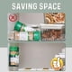 thumbnail image 4 of Organizador de Estante de Especias Adhesivo de Pared, Tira de Condimentos de Plástico para 5 Botellas con Ganchos, Estante de Almacenamiento para Puerta de Gabinete de Cocina que Ahorra Espacio,, 4 of 9