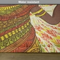 thumbnail image 6 of Ambesonne African Place Mats Set of 4, Dancing Woman Hand Drawing, Standard Size, Green Red Yellow, 6 of 6