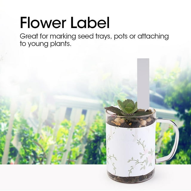 Ccdes Plastic Seed Label Marker, Pot Label Marker Sign, For Marking Seed Trays Attaching To Young Plants Plant Seed Labels Pot Home