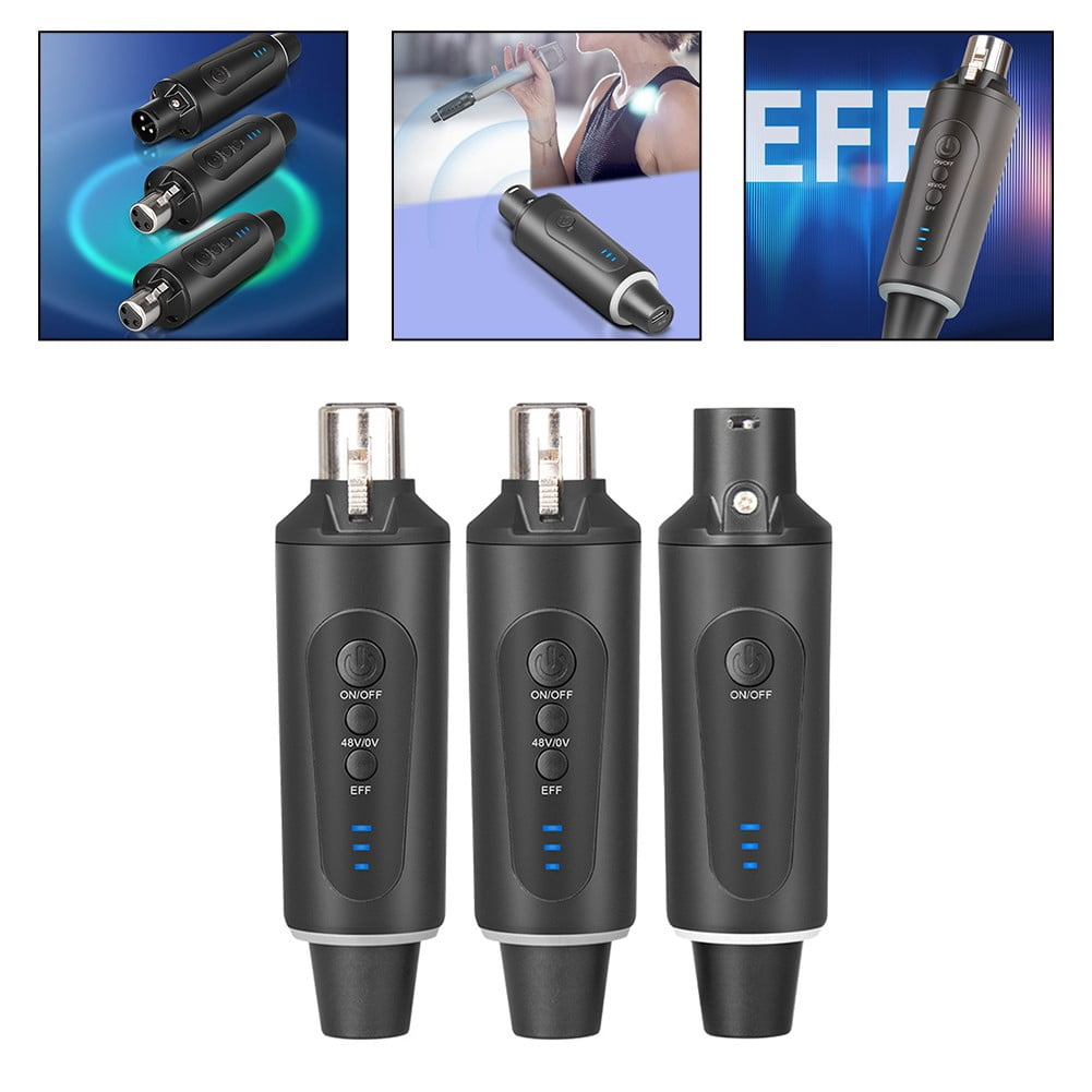 Wireless Xlr Microphone System: Plug-On Transmitter & Receiver with 48V