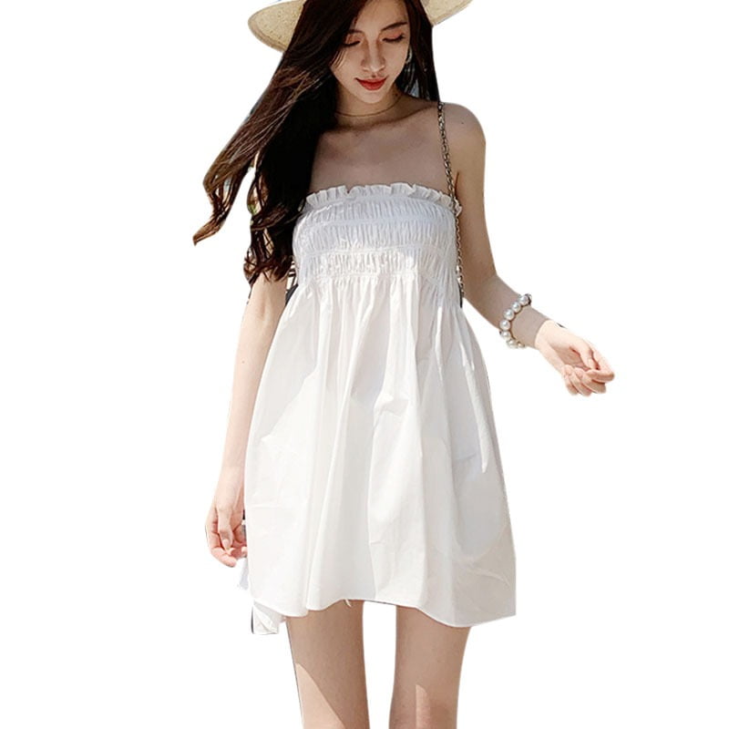 Wisremt Summer Women Sexy Dress Fashion Casual Loose Off Shoulder